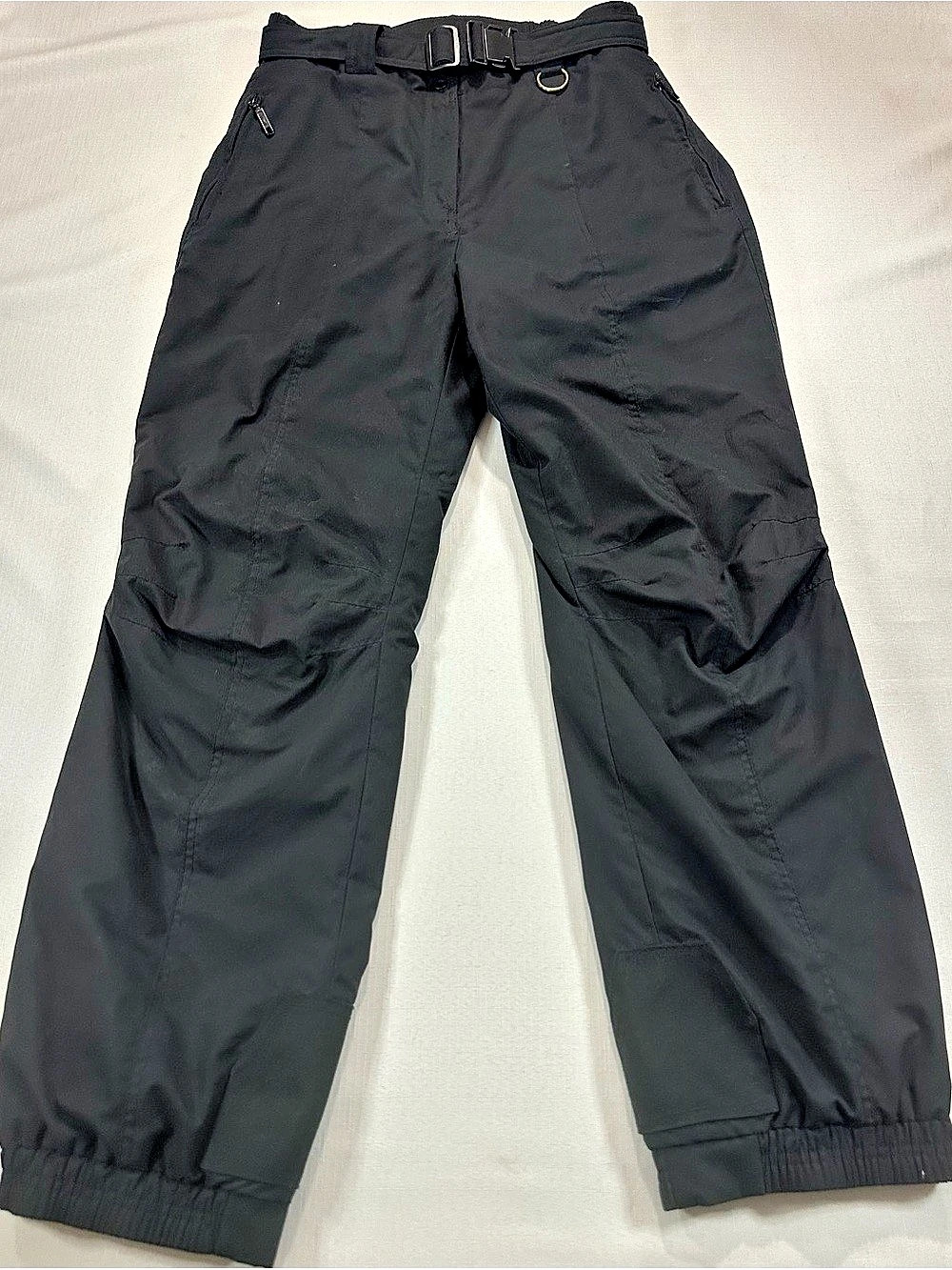 Marker Black Ski Snow Pants Women’s Size 14 Belted Winter Gear